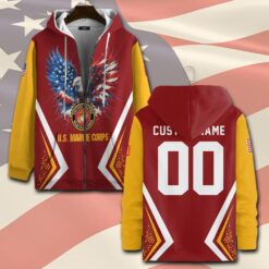 US Marine Corps, Always Remember, Never Forget - Zip Hoodie