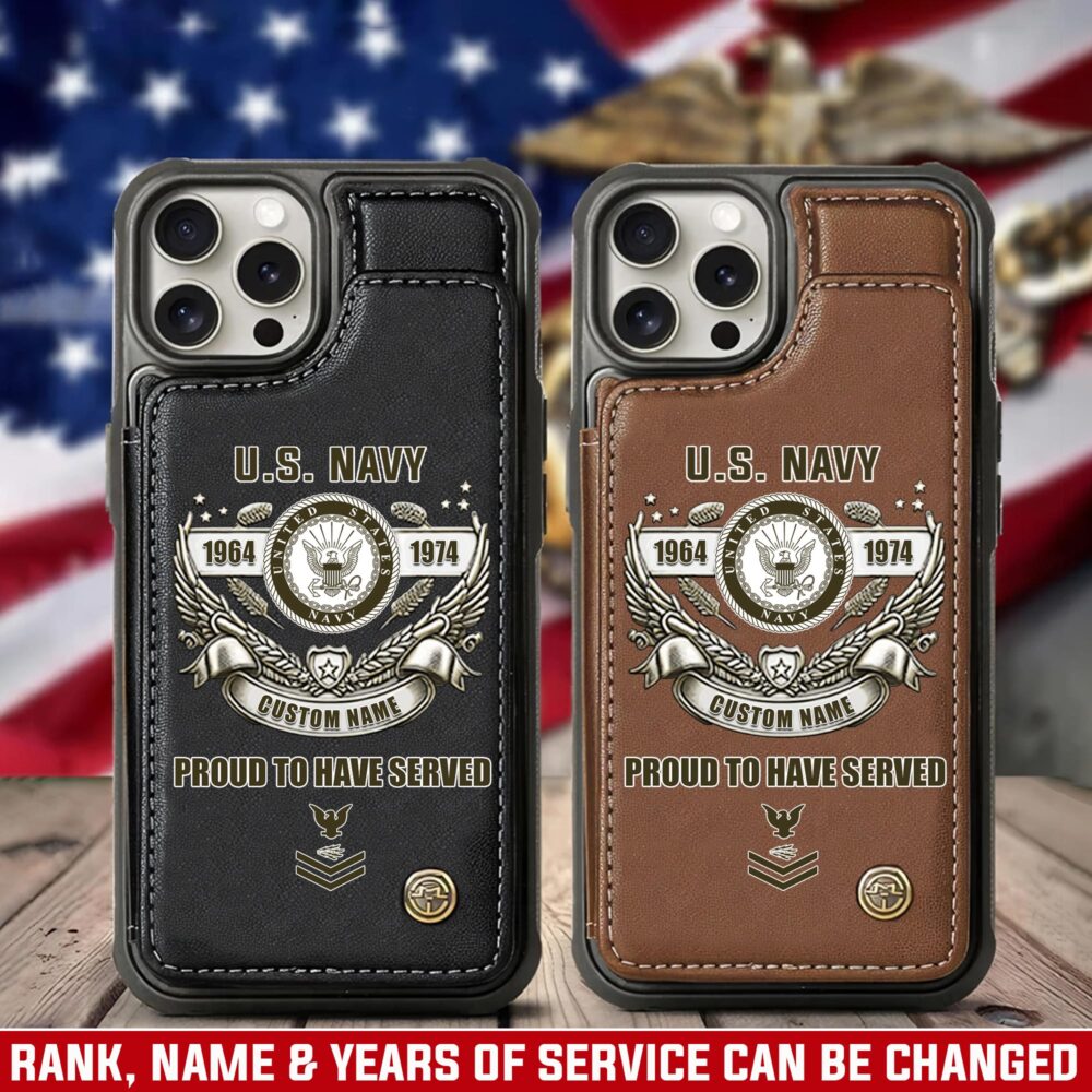 US Navy, Lest We Forget - Leather Flip Phone Case