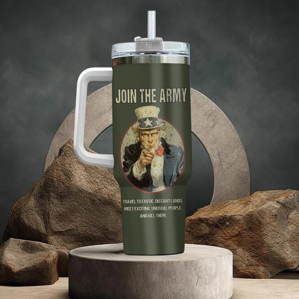 US Army, O 5 Army Lieutenant Colonel - Stainless Steel Tumbler 40oz - Image 3