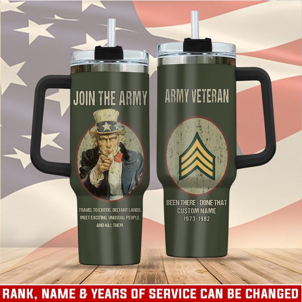 US Army, O 5 Army Lieutenant Colonel - Stainless Steel Tumbler 40oz