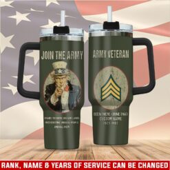 US Army, O 5 Army Lieutenant Colonel - Stainless Steel Tumbler 40oz