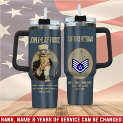 US Air Force , E 7 Air Force First Sergeant - Stainless Steel Tumbler 40oz