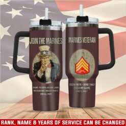 US Marine Corps, All Gave Some, Some Gave All - Stainless Steel Tumbler 40oz