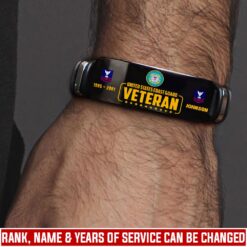 US Coast Guard, American By Birth, Veteran By Choice - Bracelet