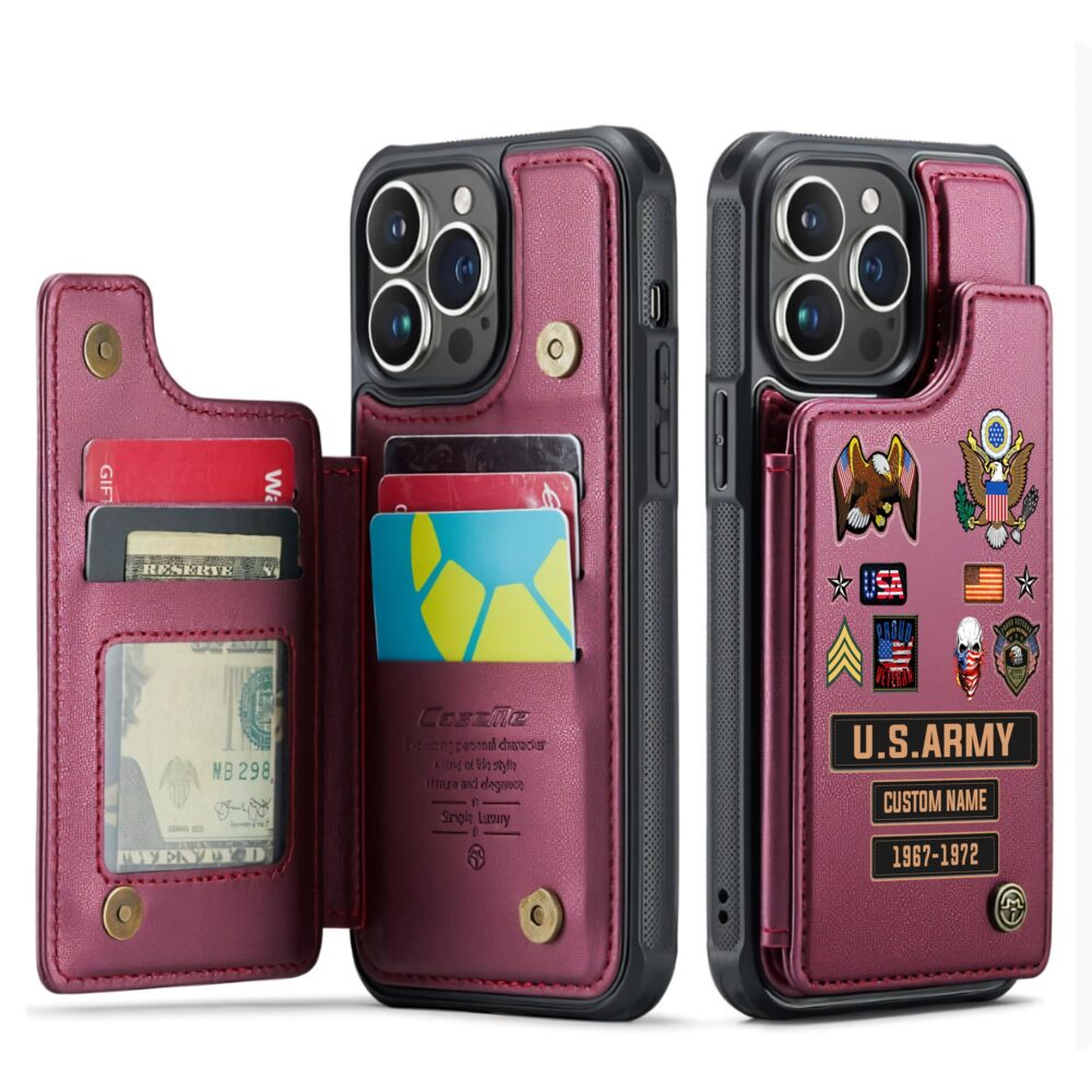 US Army, This We’ll Defend - Leather Flip Phone Case - Image 4