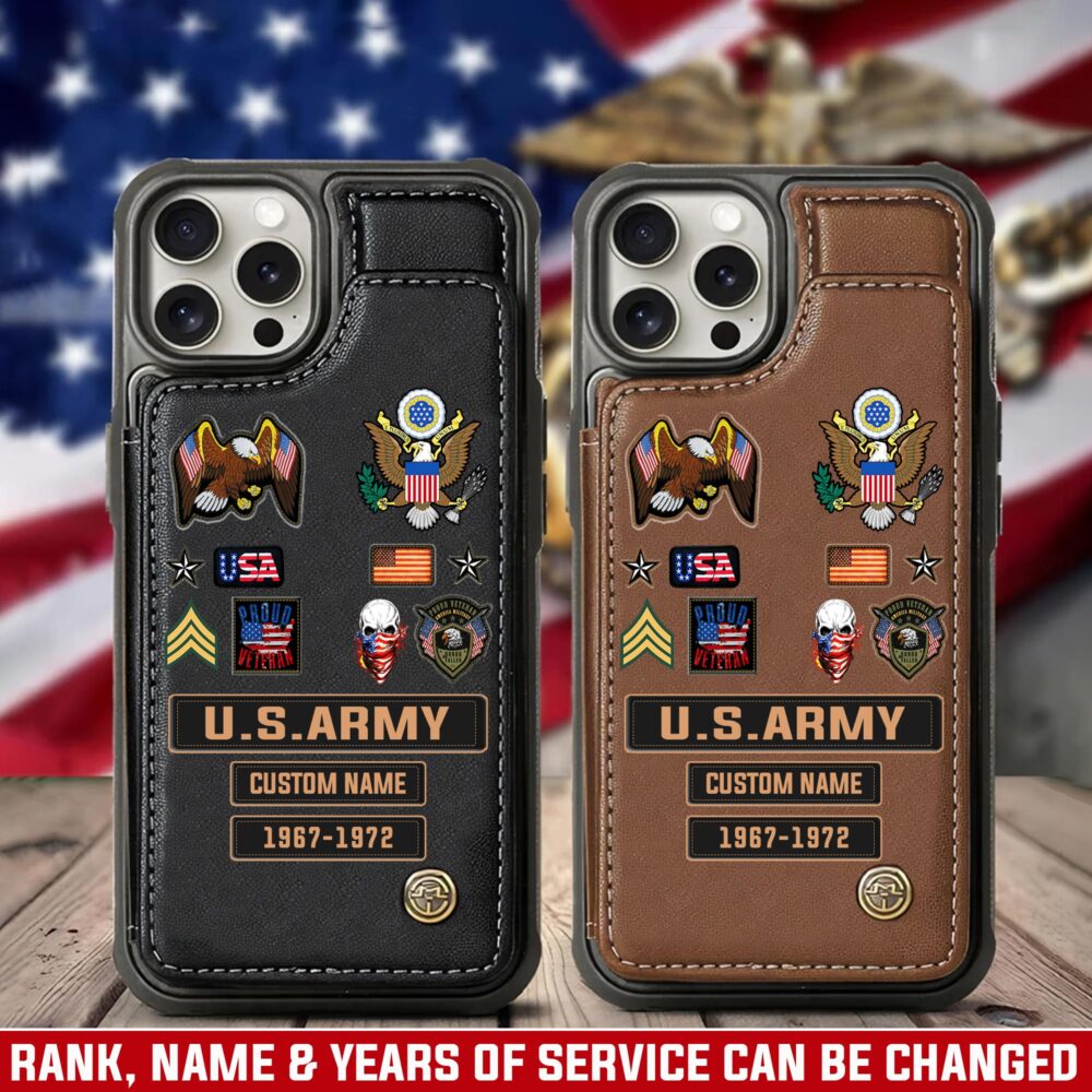 US Army, This We’ll Defend - Leather Flip Phone Case