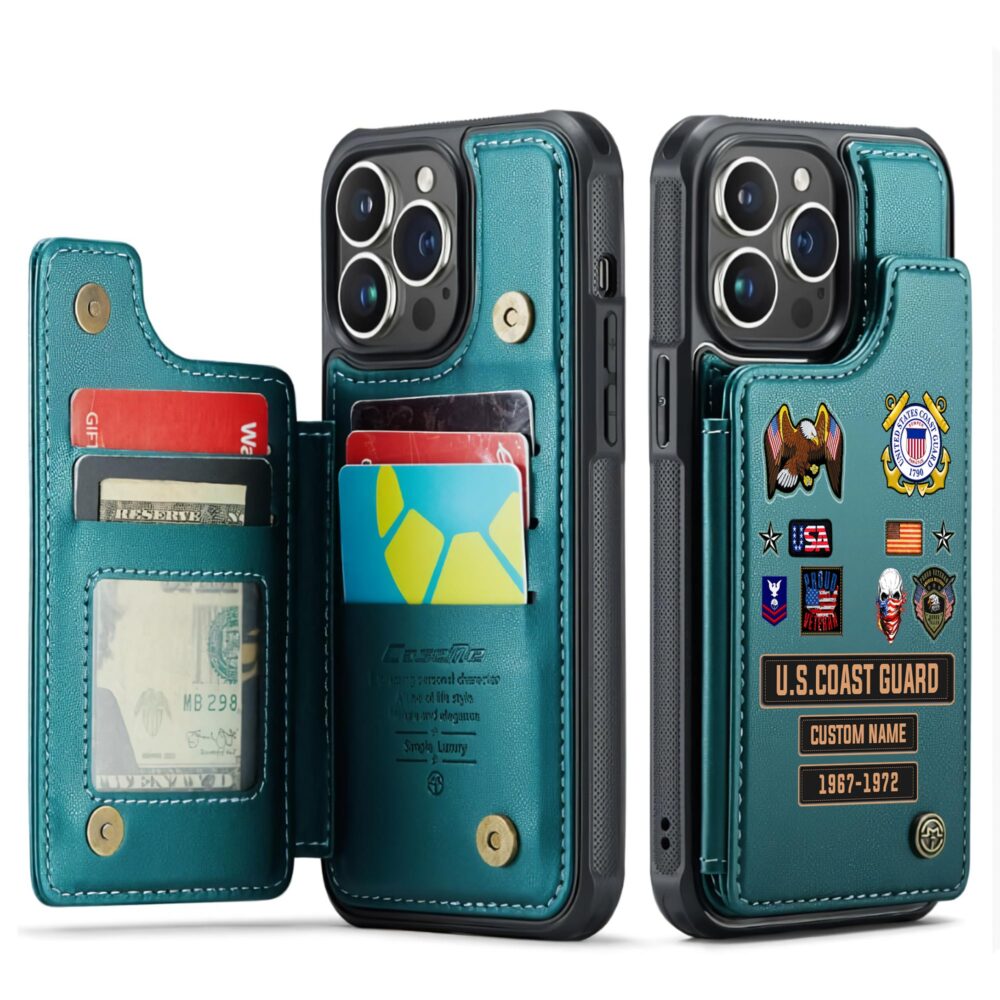 US Coast Guard, Life And Pride - Leather Flip Phone Case - Image 5