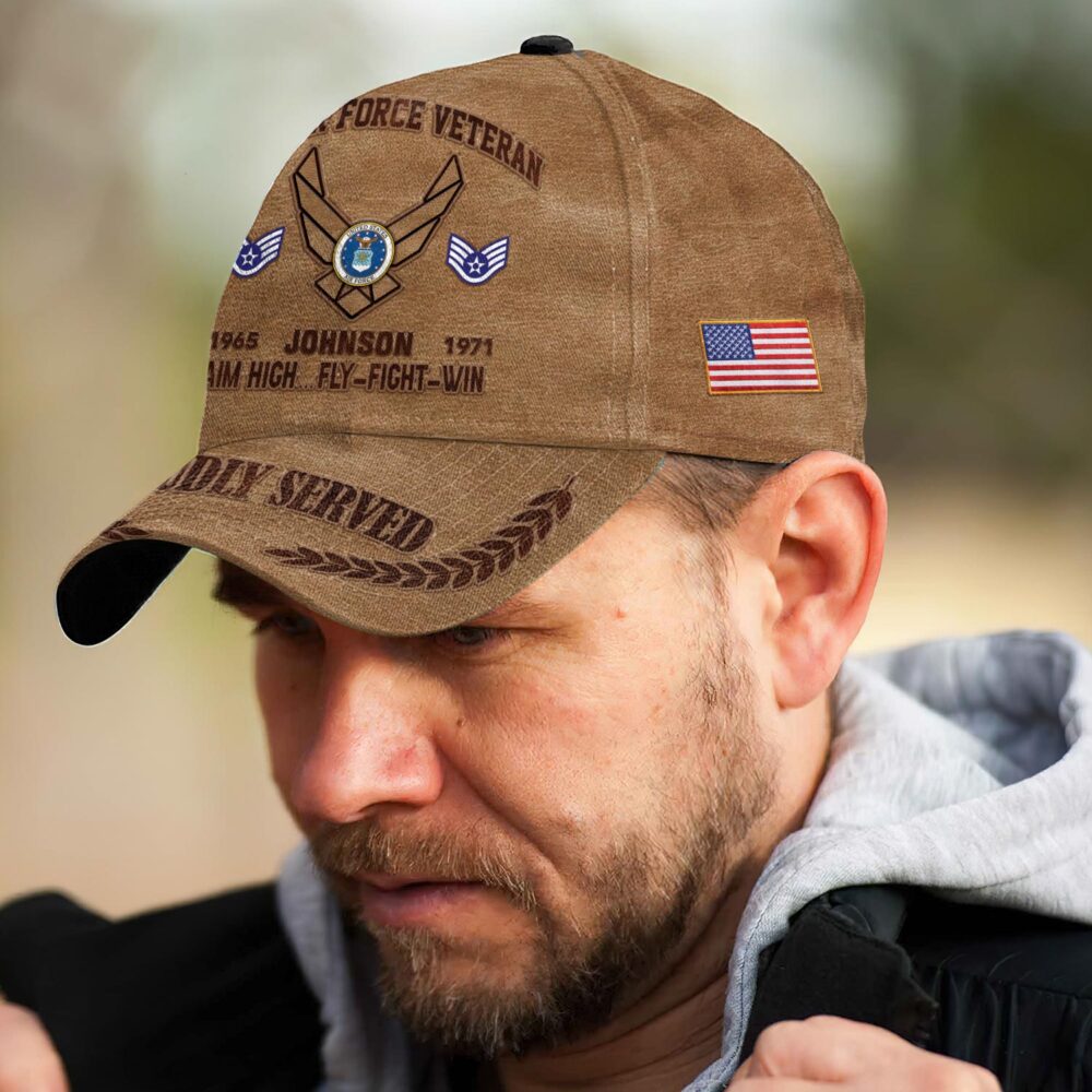 US Air Force, E 3 Air Force Airman First Class - Classic Cap - Image 3