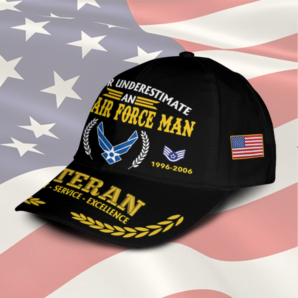 US Air Force, E 6 Air Force Technical Sergeant - Classic Cap - Image 2