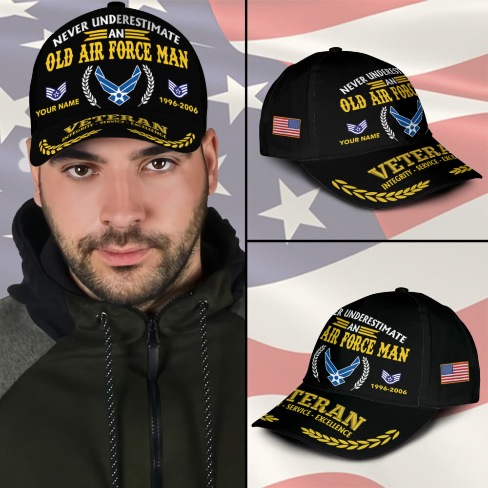 US Air Force, E 6 Air Force Technical Sergeant - Classic Cap - Image 3