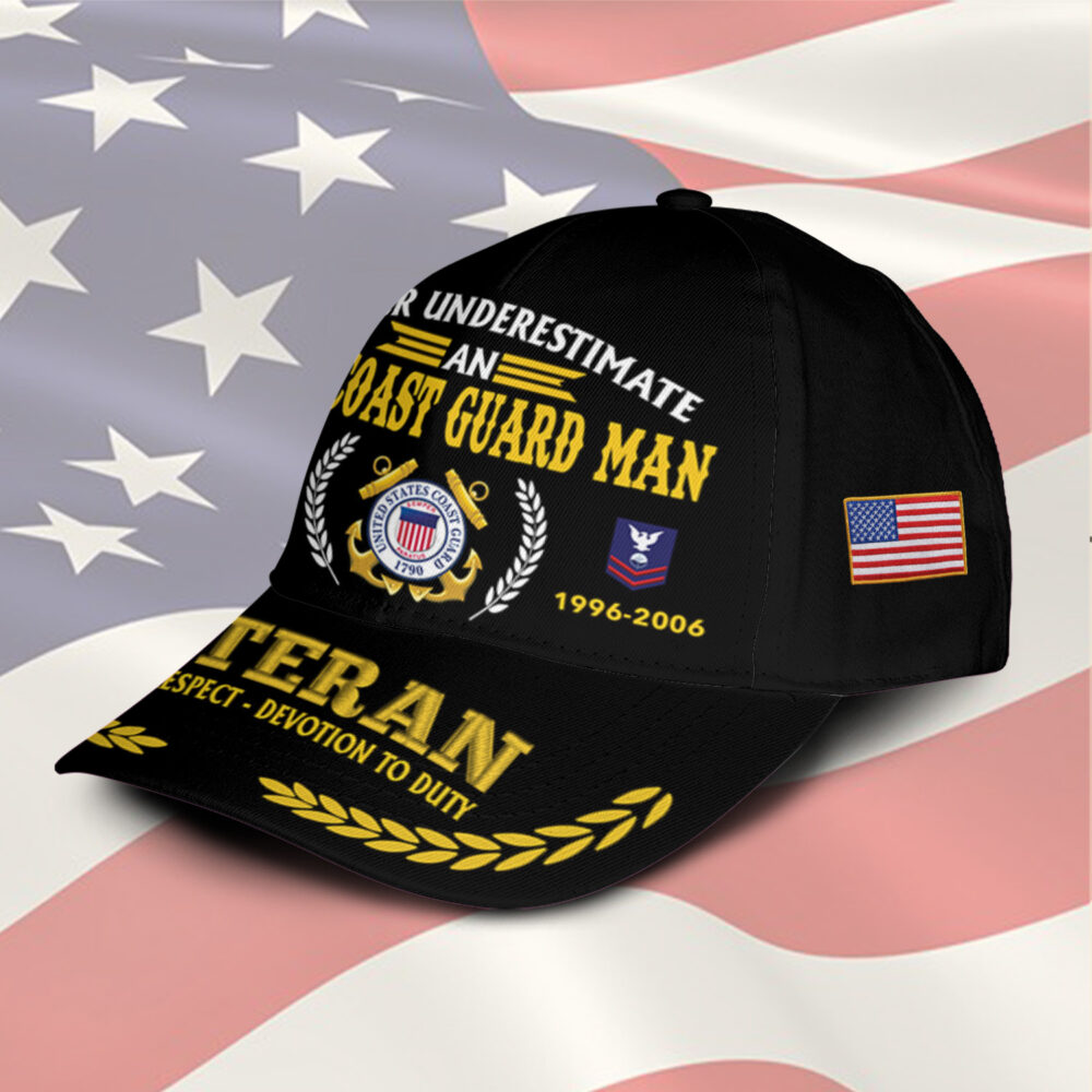 US Coast Guard, Honor, Duty, Service - Classic Cap - Image 2
