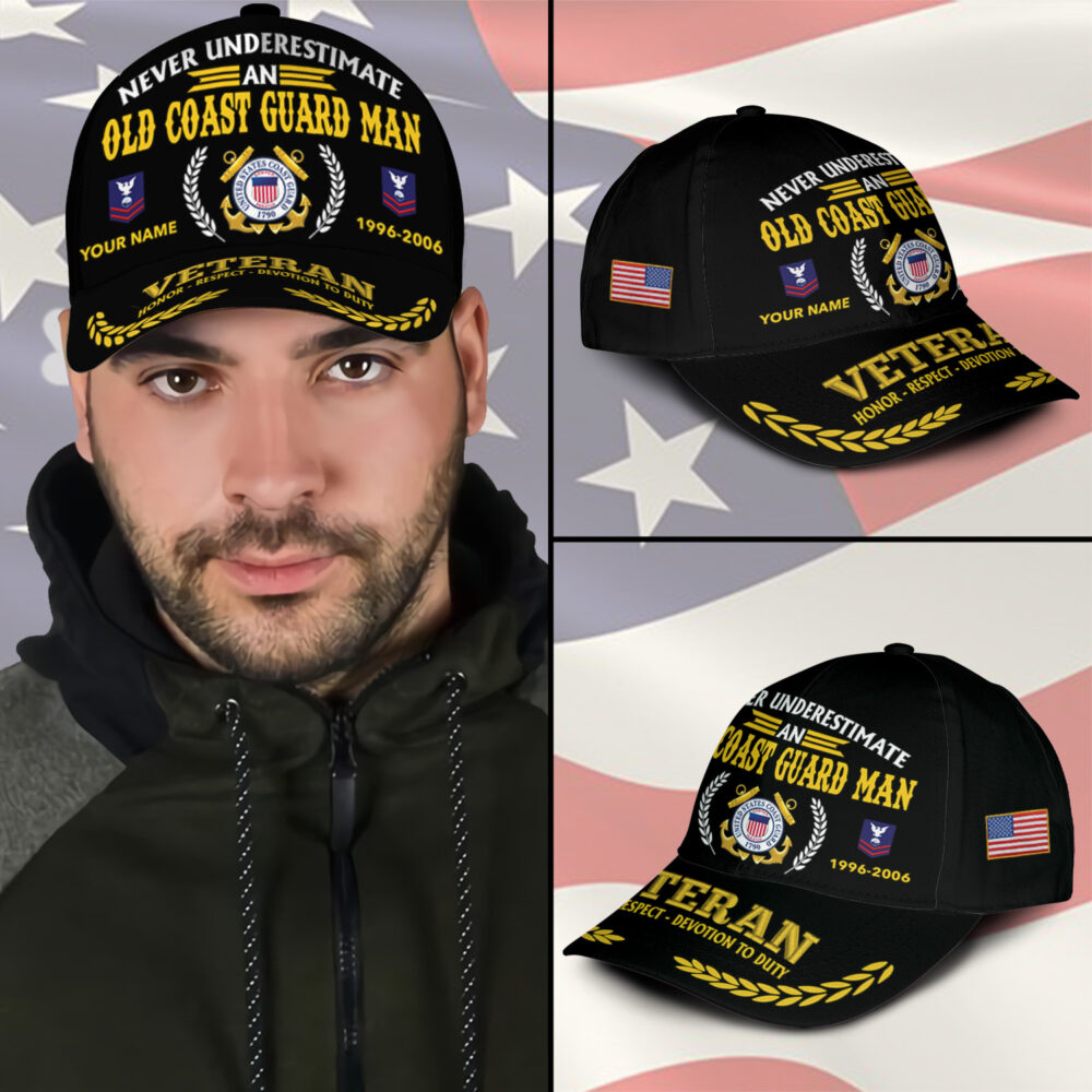 US Coast Guard, Honor, Duty, Service - Classic Cap - Image 3