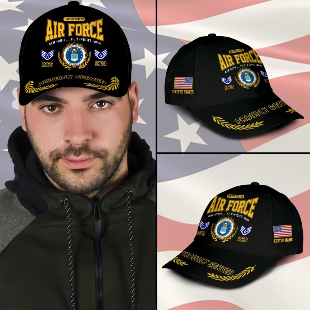 US Air Force, Land Of The Free, Because Of The Brave - Classic Cap - Image 3