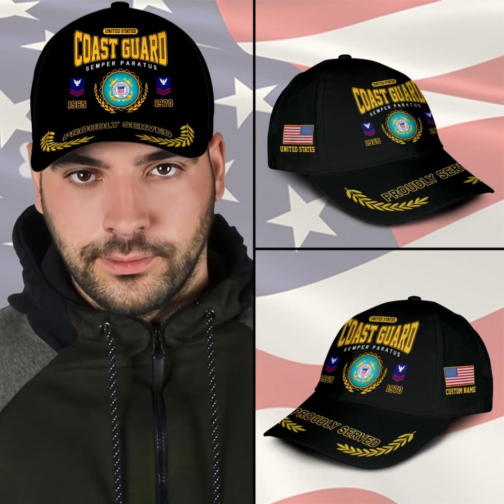 US Coast Guard, E 2 White - Classic Cap - Image 3