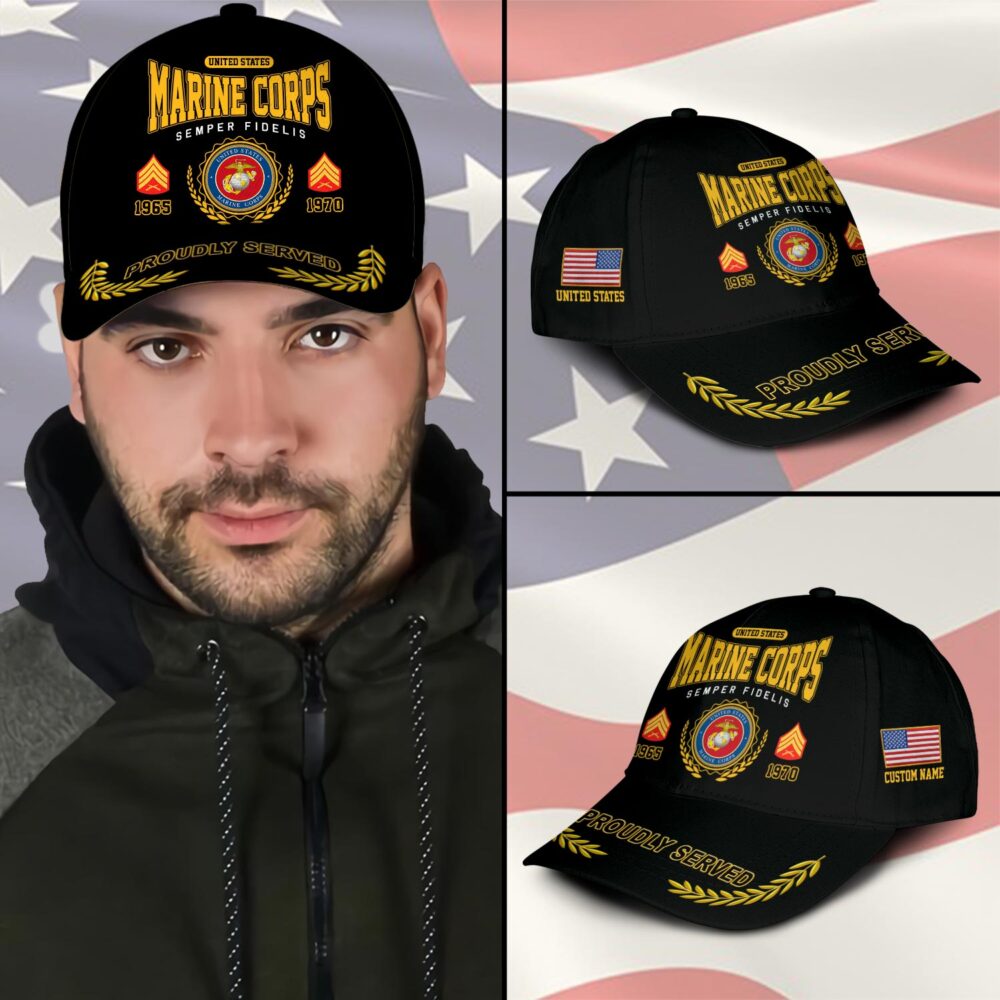 US Marine Corps, E 3 Marines Lance Corporal - Classic Cap - Image 3
