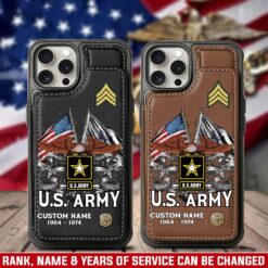 US Army, Defender of Freedom - Leather Flip Phone Case