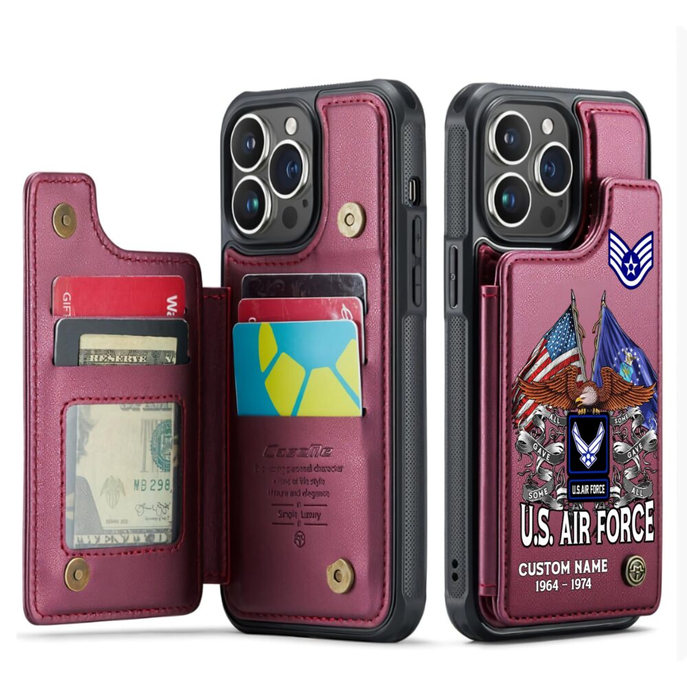 US Air Force , Always Remember, Never Forget - Leather Flip Phone Case - Image 4