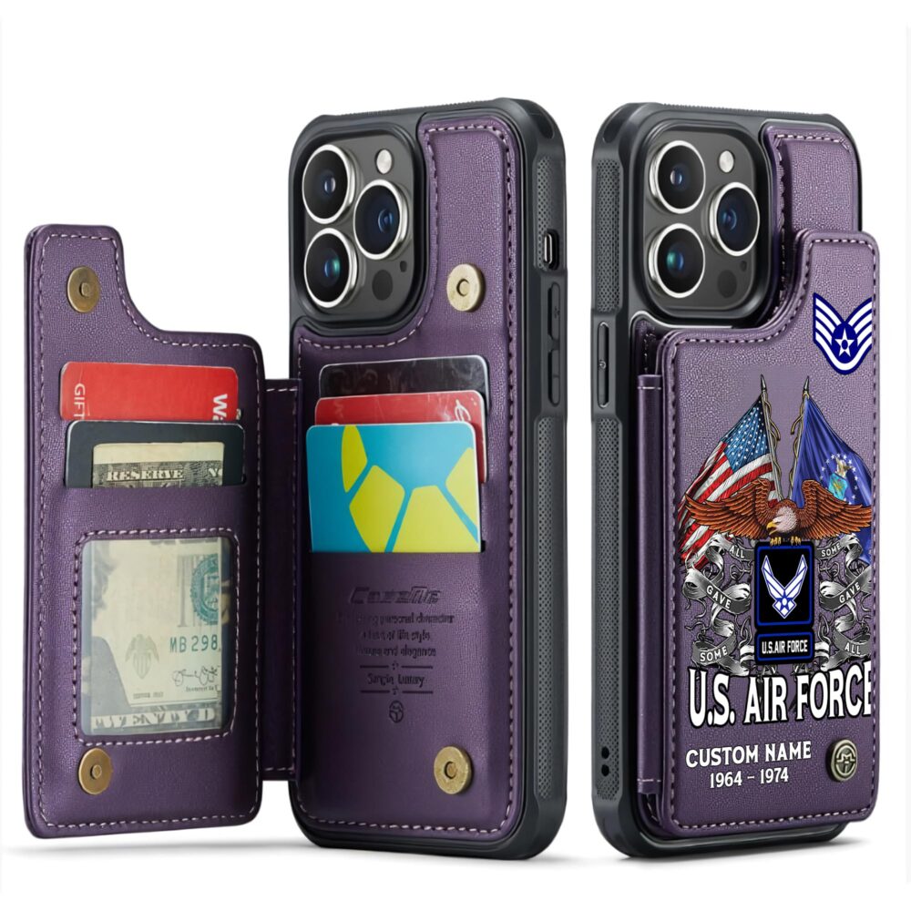 US Air Force , Always Remember, Never Forget - Leather Flip Phone Case - Image 6