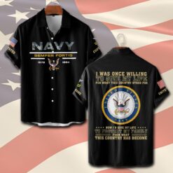 US Navy, Once A Sailor, Always A Sailor - Short Sleeve Button Shirt