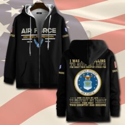 US Air Force , Once An Airman, Always An Airman - Zip Hoodie