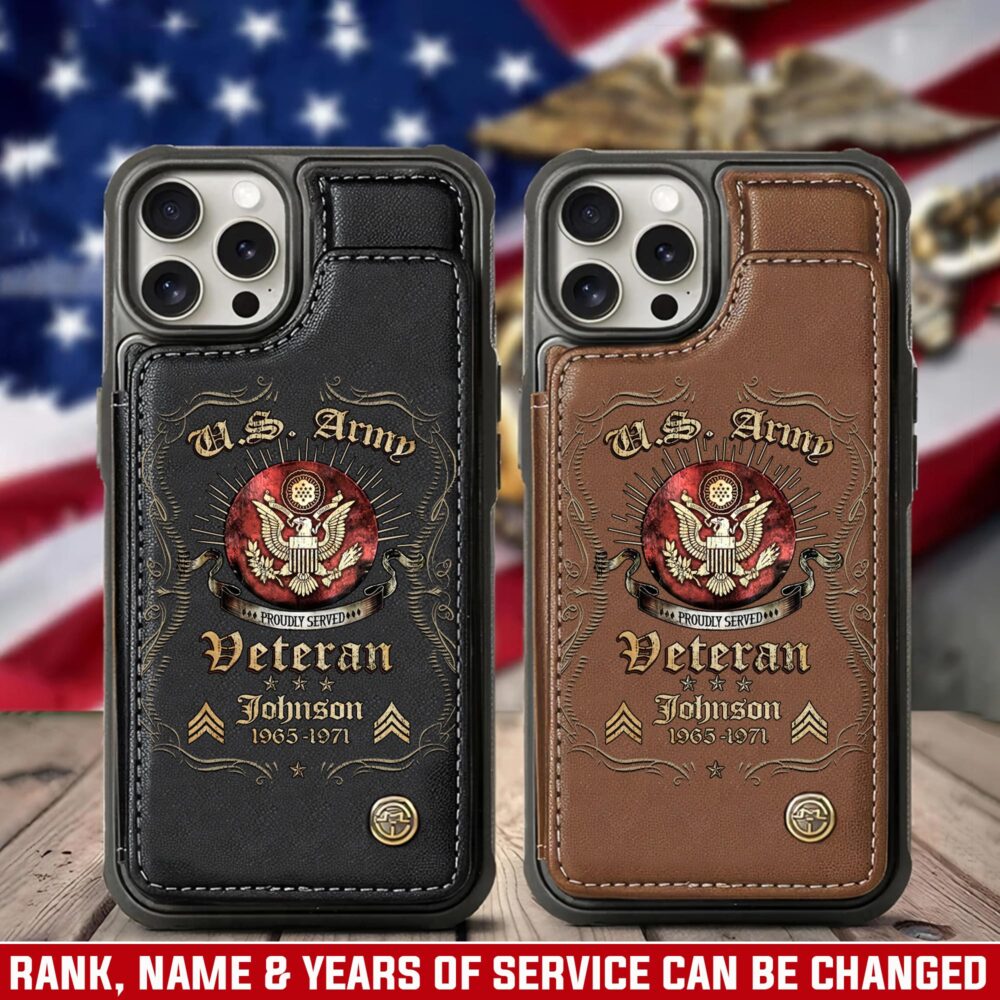 US Army, This We’ll Defend - Leather Flip Phone Case