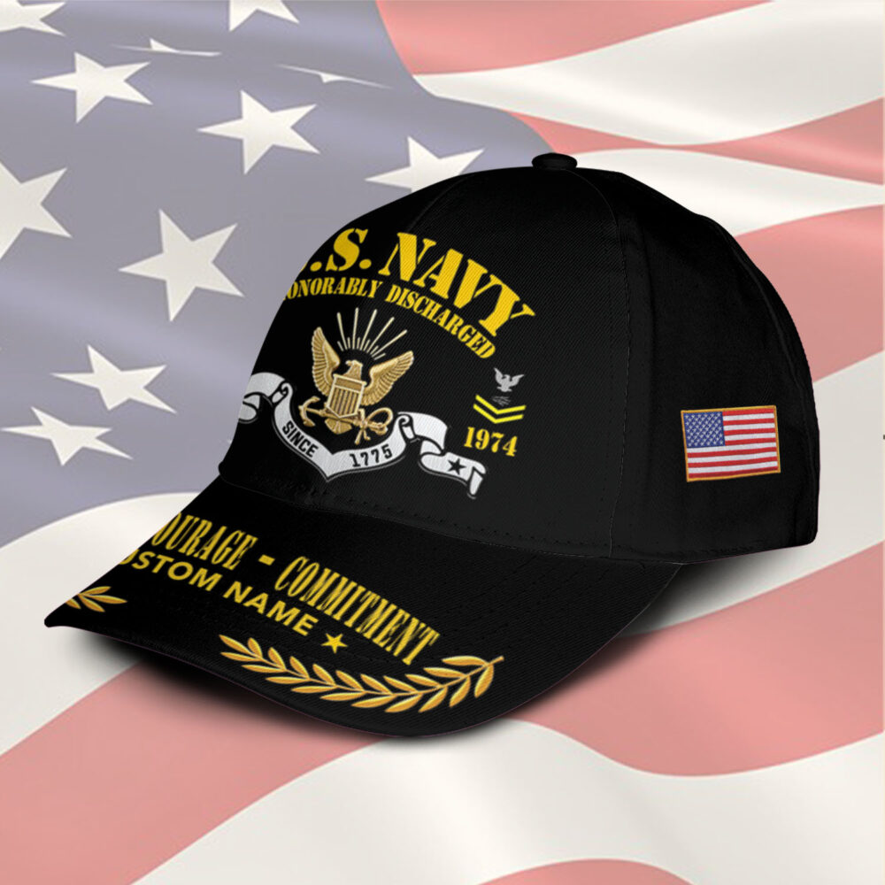 US Navy, Duty, Honor, Country - Classic Cap - Image 2