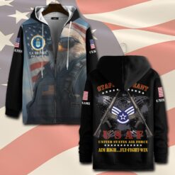 US Air Force , E 9 Air Force Command Chief Master Sergeant - Zip Hoodie