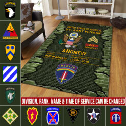 Army Division, Life And Pride - Rug 80x58in