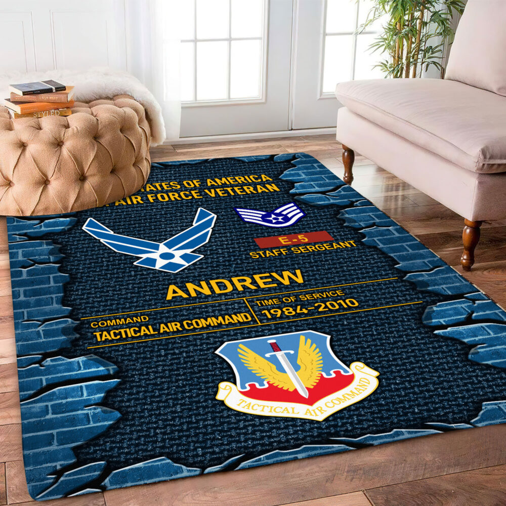 Air Force Command, Service Before Self - Rug 48x63in - Image 2