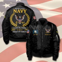US Navy, E 6 Gold - Bomber Jacket