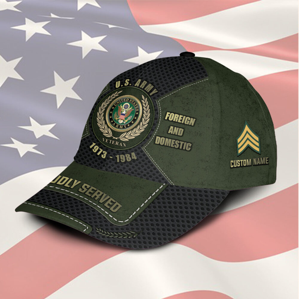 US Army, Honor, Duty, Service - Classic Cap - Image 2