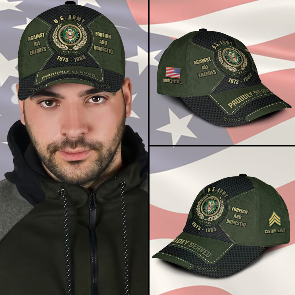 US Army, Honor, Duty, Service - Classic Cap - Image 3