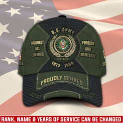 US Army, Honor, Duty, Service - Classic Cap