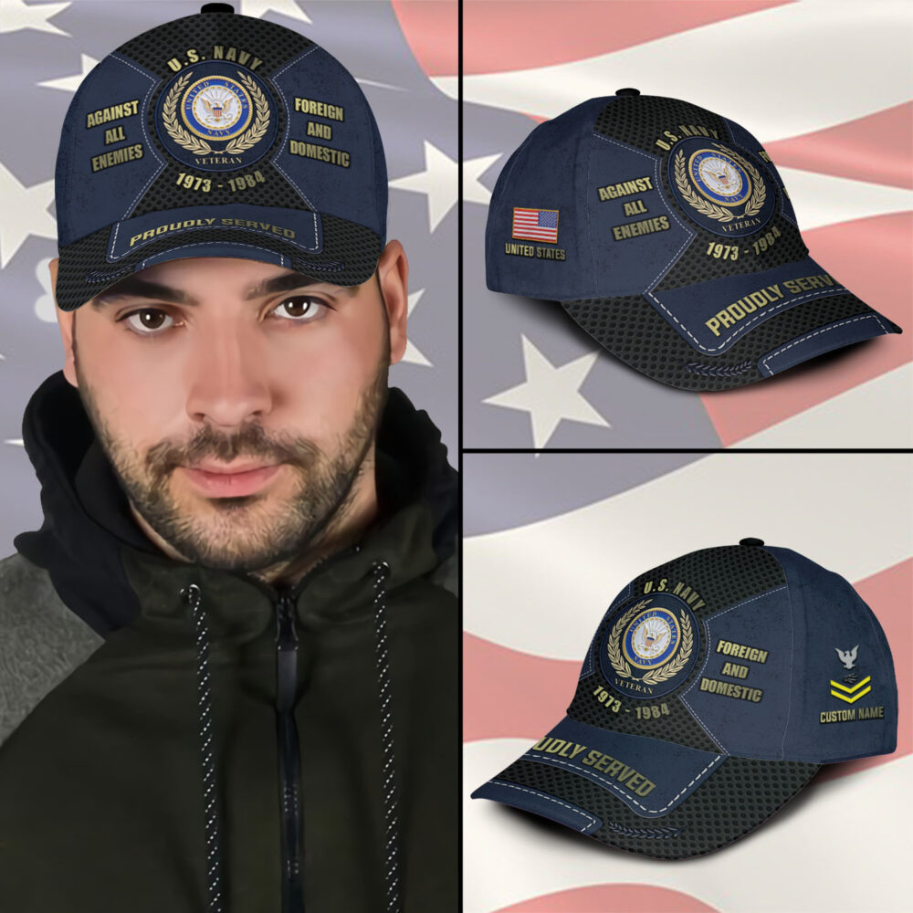 US Navy, E 6 Red - Classic Cap - Image 3