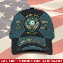 US Coast Guard, Defender of Freedom - Classic Cap