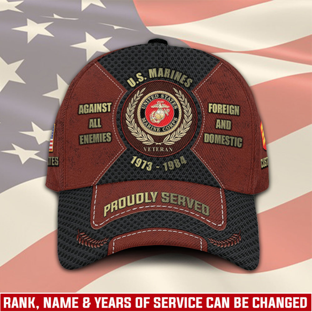 US Marine Corps, American By Birth, Veteran By Choice - Classic Cap