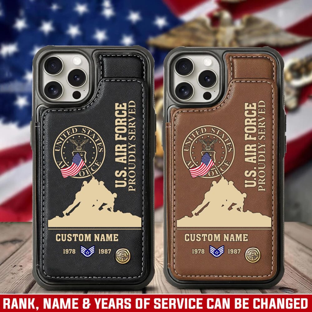 US Air Force , We Own The Sky - Leather Flip Phone Case