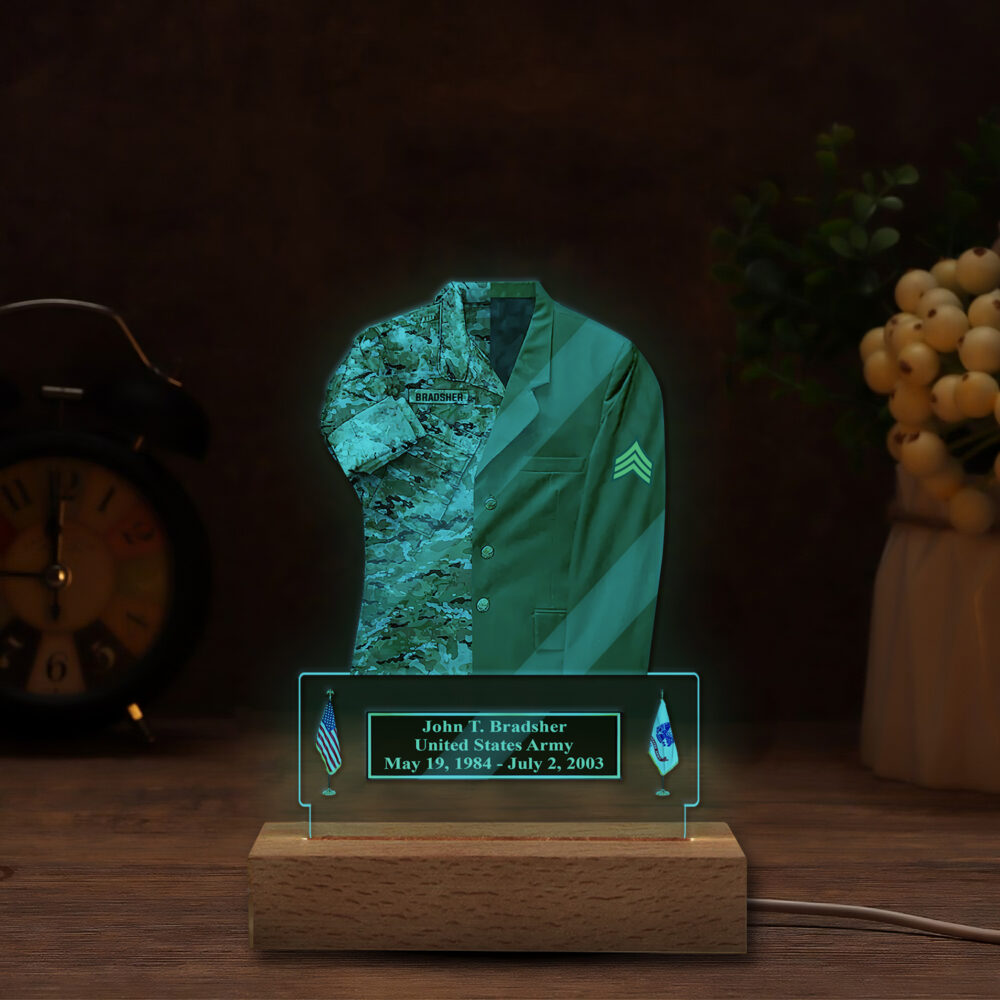 US Army, I Walked The Walk - Personalized Led Lamp - Image 5