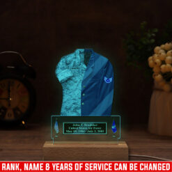 US Air Force , Once An Airman, Always An Airman - Personalized Led Lamp