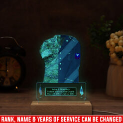 US Coast Guard, All Gave Some, Some Gave All - Personalized Led Lamp