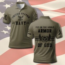 US Navy, Honor - Courage - Commitment - Polo Shirt