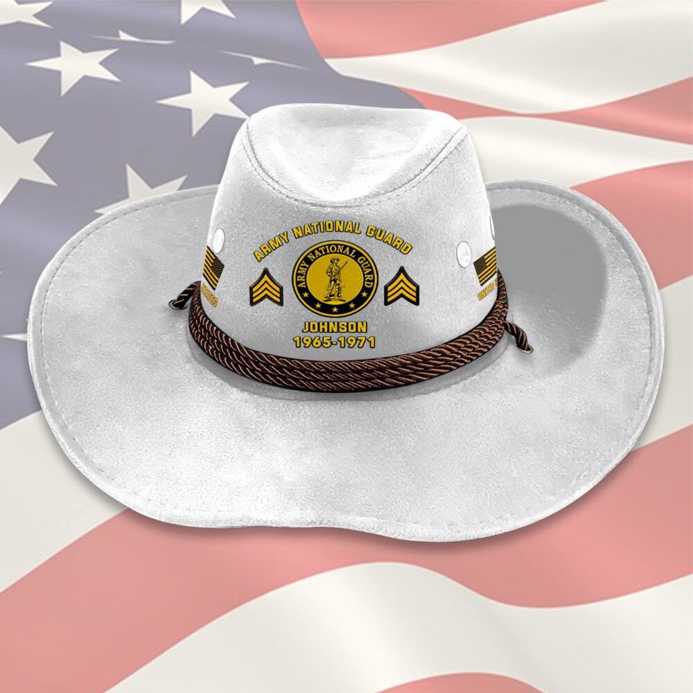 Army National Guard, E 8 Army First Sergeant - Cowboy Hat - Image 6