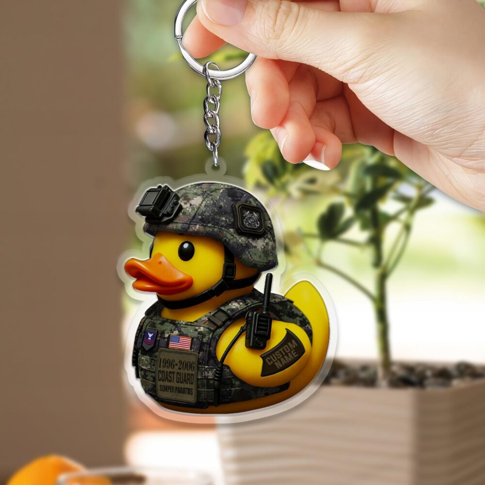 US Coast Guard, Life And Pride - Acrylic Keychain - Image 2