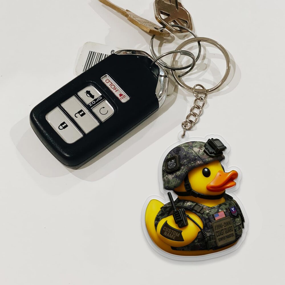US Coast Guard, Life And Pride - Acrylic Keychain - Image 3