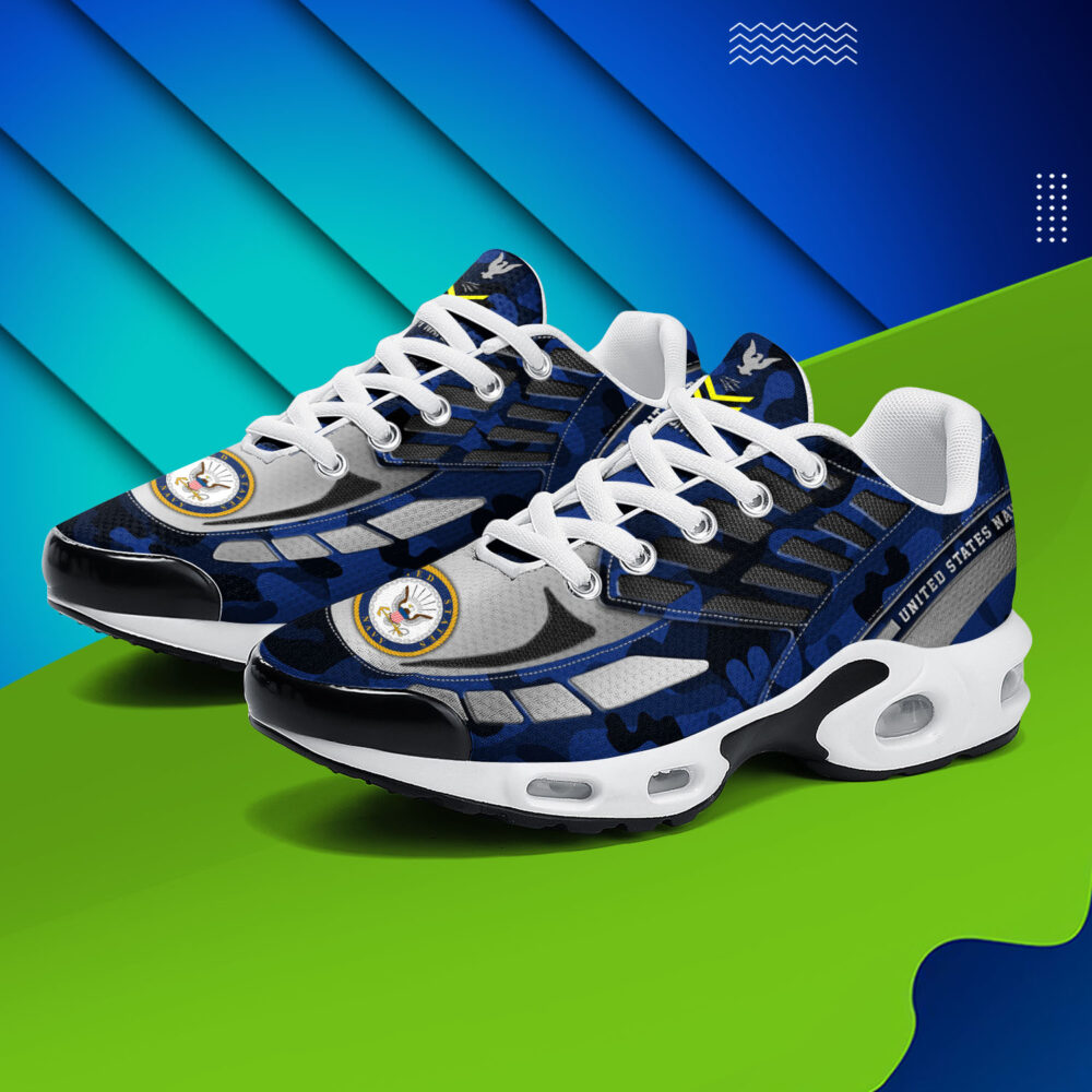US Navy, Duty, Honor, Country - Air Max Plus Shoes - Image 3