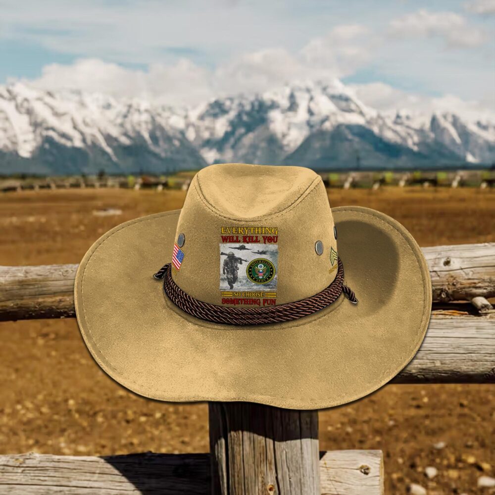 US Army, E 6 Army Specialist - Cowboy Hat - Image 5