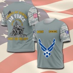 US Air Force , Freedom Over Fear - T-Shirt