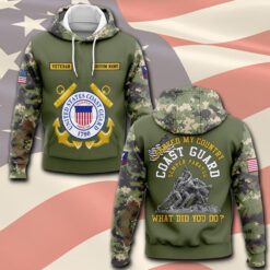 US Coast Guard, E 7 Red - Hoodie