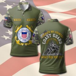 US Coast Guard, E 4 Red - Polo Shirt