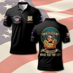 US Coast Guard, E 7 Gold - Polo Shirt